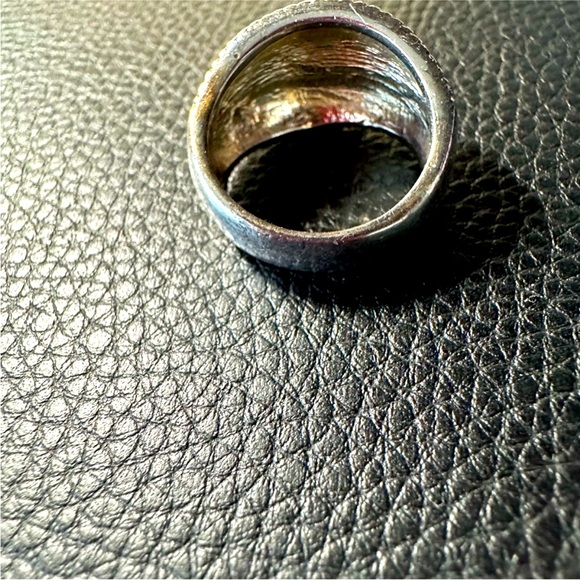 COLORFUL CLOISONNÉ SILVER PLATED RING - Picture 5 of 5